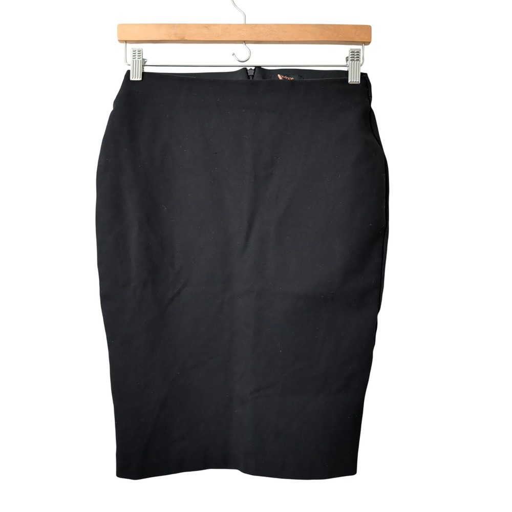 Quince Ultra-Stretch Ponte Pencil Skirt Black XS Corporate Business Professional